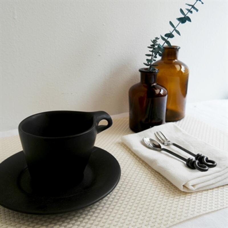 Modern Square Table Mat Ivory