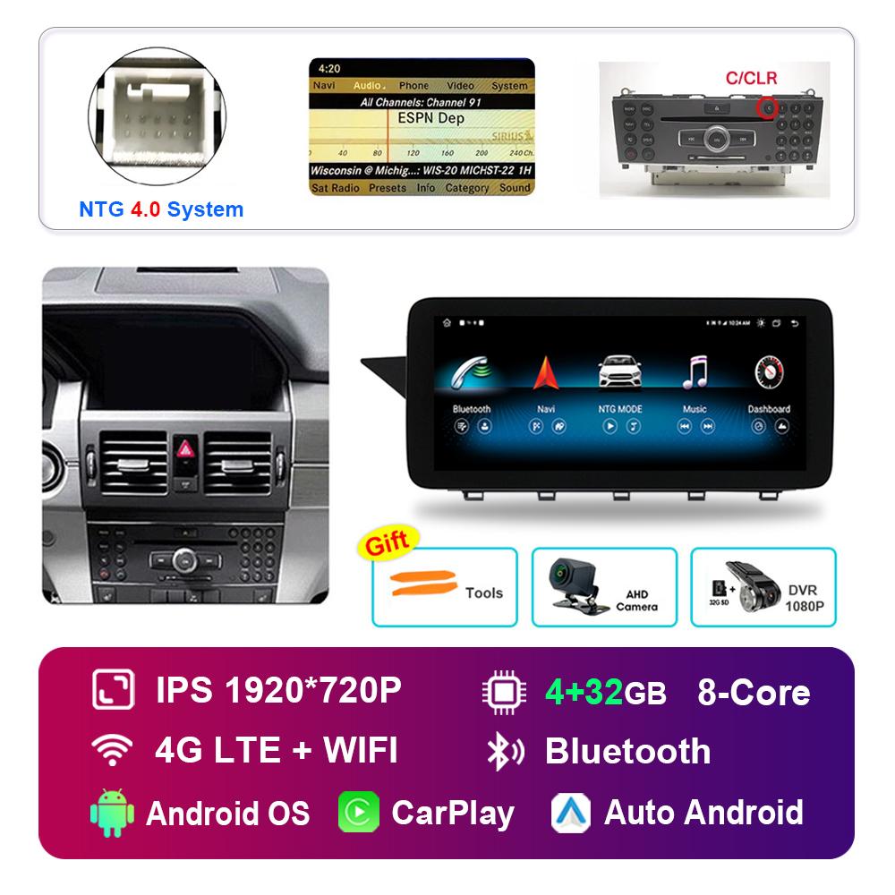 12.3'' for Mercedes Benz GLK Class X204 2008 - 2015 NTG 4.0 4.5 System Android Car Radio Multimedia Player HD Touch Screen
