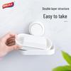 Taoli Wall-Mounted Suction Cup Draining Soap Dish
