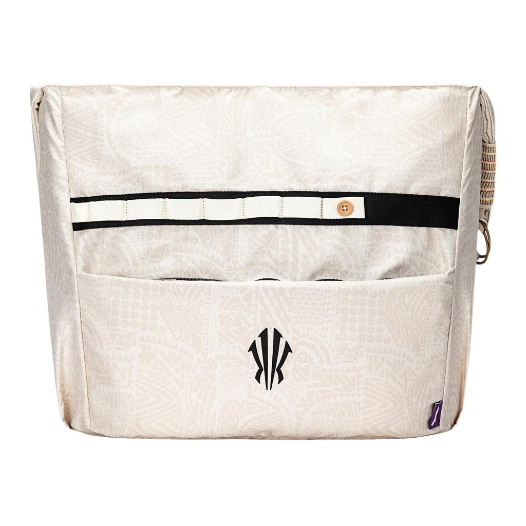 New Anta Irving Series Polyester Jacquard Fabric Crossbody Bag Regular Unisex Corn White 192531142-2