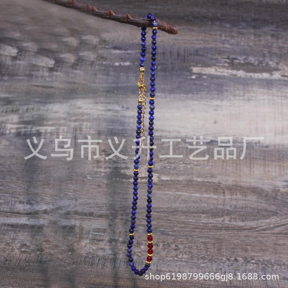 Lapislazuli Halskette Weiblichen Schmuck Frauen Choker Halsketten Femme Damen Party Halskette Modeschmuck