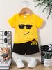 Summer Set 3D Print Children Girls Short Sleeve T-shirts and Shorts Suit Kid COOL Letter Printed Top Bottom Outfits
