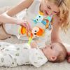 Babyrasseln, weiche Stofftierrassel, Handgriff, Babyspielzeug, Shaker, knisternd, quietschend, sensorisches Reisezubehör für Kleinkinder, Geschenke