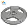 Yongtu Three-Hole Painted Cast Iron Barbell Weight Plate