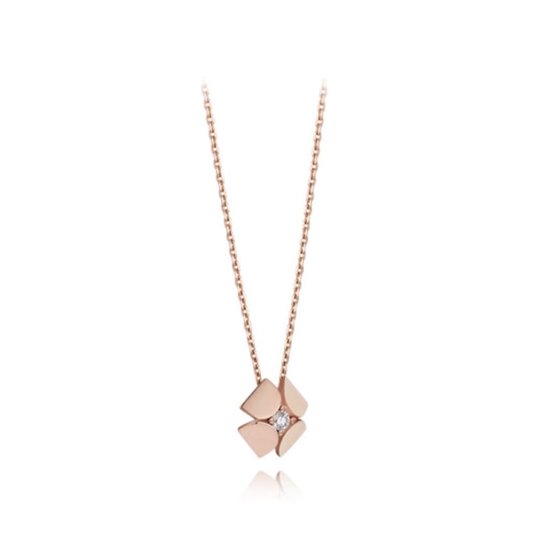 DIDIER DUBOT Miss Doo D Clover Gold Necklace JDRNR3F80ZC