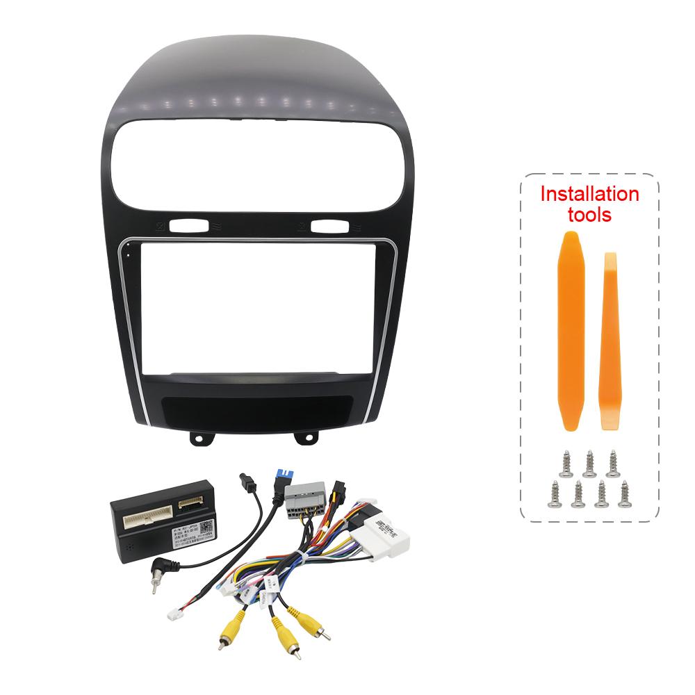For 2013-2016 Dodge Journey & 2012-2014 Fiat Freemont 9 Inch 2 Din Android Car Radio Fascia Stereo Head Unit