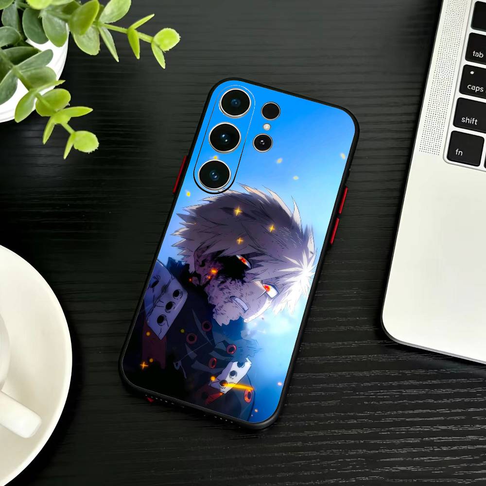 Katsuki Bakugo-Hero Academia Phone Case For Samsung S26,S25,S24,S23,S22,S21,S20,Ultra,Plus,FE Black Soft Cover