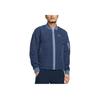Nike Embroidered Logo Zip-Up Baseball Collar Long Sleeve Flight Jacket Men Jackets Midnight-Navy FD0952-451
