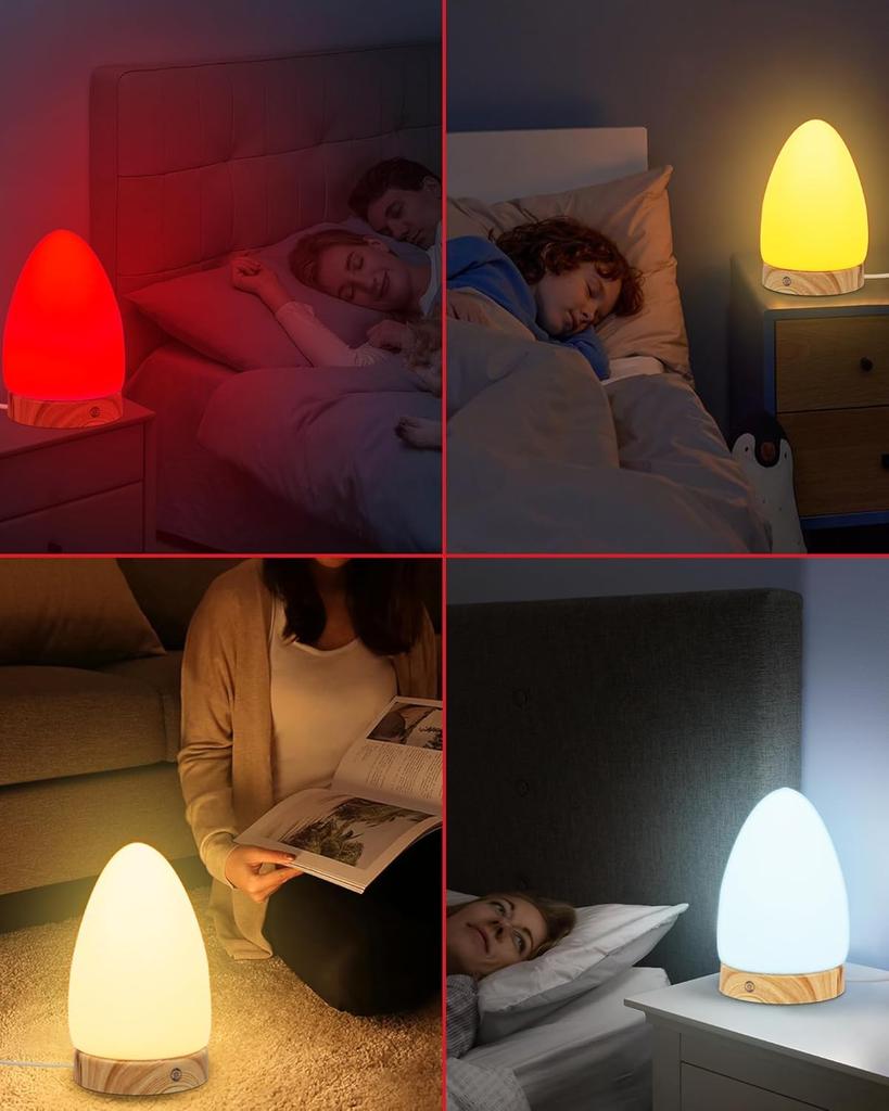 2-in-1 10,000lux Bright Light & 670nm Red Light Therapy Lamp, UV-Free, Touch & Remote Control, 5 Brightness Settings & 4 Color Switching, Red Lamp,