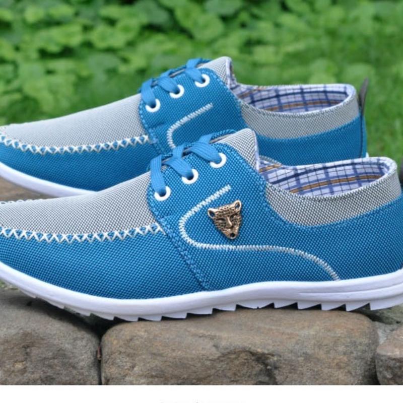 Pánské Tenisky pro volný čas Plochá plátěná obuv pro muže Jaro Léto Pohodlné Pánské tenisky Měkké Řidičské boty Velké velikosti Hrachová obuv