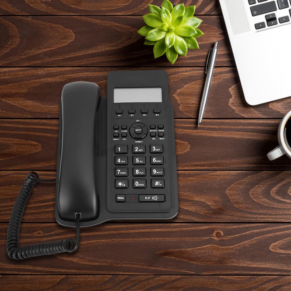 Kx T7712CID English Foreign Trade Landline Telephone (UK Telephone Line with Random Color)(Black )