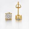 6mm Round Stud Earrings For Men Women AAA+ Cubic Zirconia Gold Color Ear  Piercing Hip Hop Rock Jewelry Dropshipping OHE173