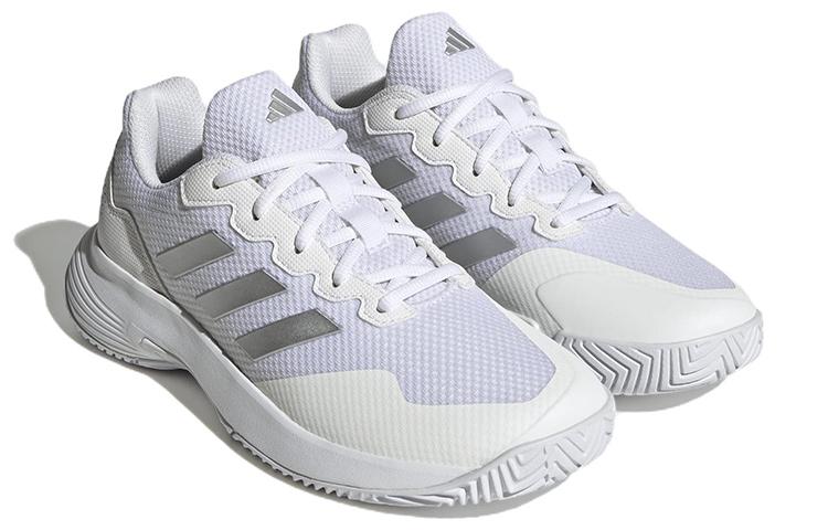 Adidas Wmns GameCourt 2.0 'White Silver Metallic' Women's HQ8476