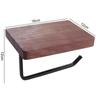 Wooden Toilet Tissue Roll Holders Wall-Mounted Phone Holder Shelf Towel Roll Shelf  Kitchen
