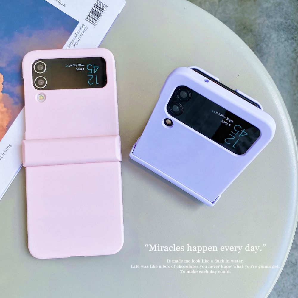 Mattierte Hautfreundliche Rundumhülle für Samsung Galaxy Z Flip 4 Hülle Zflip3 Stoßfeste Hartschale für Samsung Z Flip 4