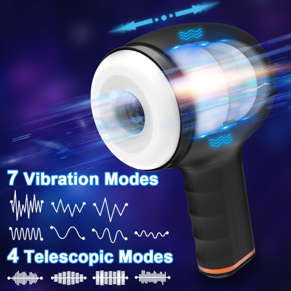 Strong Telescopic Vibration Blowjob Machine Automatic Male Masturbator Male Masturbation Supplies Male Adult Supplies