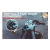 Motorcycle 12V 2Usb 2.1A+2.1A Charger W/Yellow Led Digital Voltmeter Thermometer