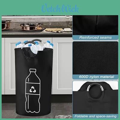 Home Storage Trash Bag With Large Capacity Foldable Collapsible For Indoor Organizing