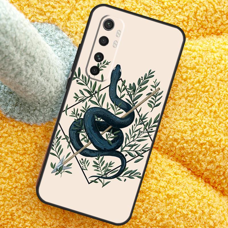 The Snake and Fern Case For Xiaomi 15 14 Ultra 13T 14T 15T 17 Pro Max Cover For POCO X7 F8 Pro X3 X5 X6 F5 F6 F7