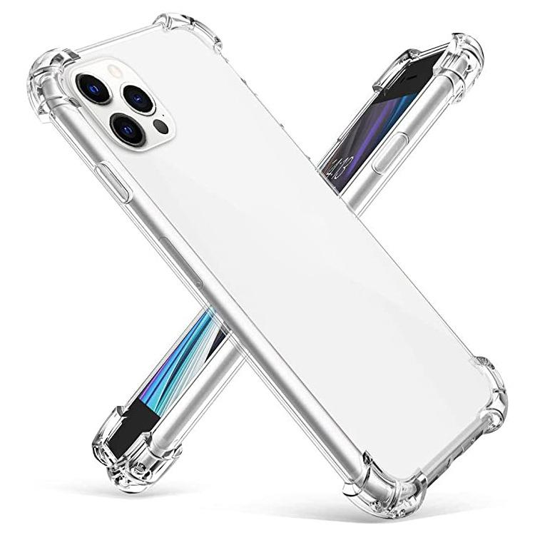 Applicable To Iphone12 Transparent Mobile Phone Case Apple 11pro Four-corner Airbag Anti-drop Protective Cover 11tpu Soft Case Xs
