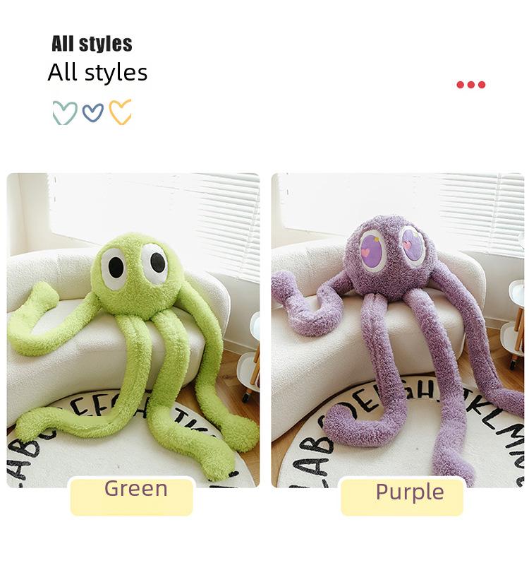 Large Long-Legged Octopus Pillow - Cute and Funny Internet Sensation Plush Toy