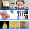 100Sheets Imitation Gold Silver Foil Paper Leaf Gilding DIY Art Craft Paper Birthday Party Wedding Cake Dessert Decorations