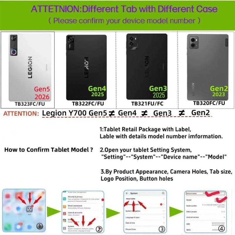 Měkké TPU pouzdro pro Lenovo Legion Y700 Pouzdro 8,8" Y700 Gen 5/4/3/2 Dutý design Nárazuvzdorný ochranný kryt pro Lenovo Legion Tab