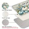 Flannel Thickness  Mat - 1pc Door Mat, Thanksgiving Pumpkin and Text Pattern Printed Non-Slip Mats, Comfortable Floor