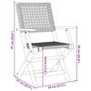 VidaXL Ensemble de bistro 3 pcs beige résine tressée et bois massif, ensemble de bistro de jardin, ensemble de balcon, 3281852