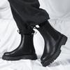 Mode Herren Workwear Schuhe Chelsea Boots Leder Freizeit Biker Schuh für Herren Abriebfest Warmhalten Trendig Alleskönner Beliebter Outdoor Stiefel