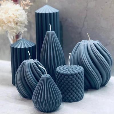Stampo in silicone per candele fai da te Stampo per fare Stampo geometrico Forma 3D Resina epossidica per sapone fatto a mano Stampo artigianale Forma Decorazione per la casa