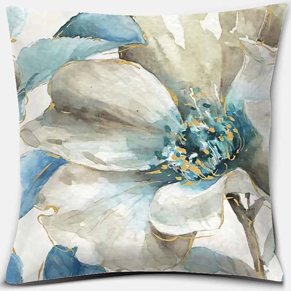 

Наволочка с принтом цветов и птиц, квадратная наволочка, украшение для дома и офиса, наволочка, чехол для подушки 40x40cm