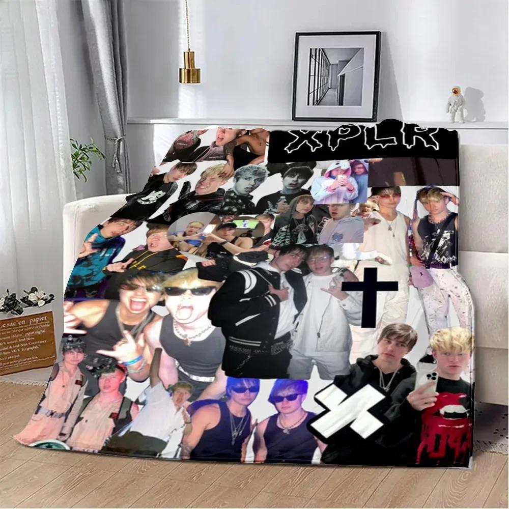 

Sam and Colby XPLR Printed Blanket Picnic Blankets Warm Blanket Soft and Comfortable Blanket Home Travel Birthday Gift 75x90cm