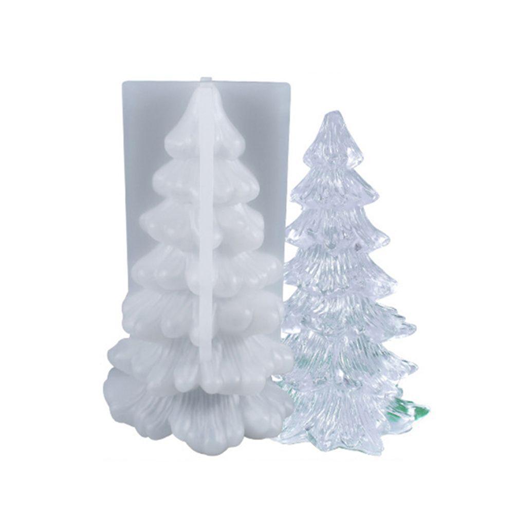 Long Pole Stripe Christmas Candle Mold Soap Making Large Cylinder Rib Church Party Handmade DIY Craft Clay Candle Making