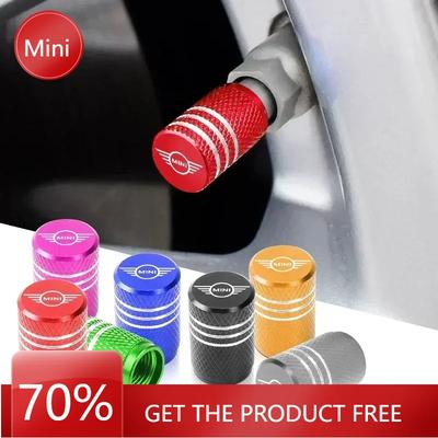 Cars R56 For BMW MINI Car For BMW Automobile Tire Inflation Nozzle Cover Bolt-in Aluminum Theftproof Valve Caps For BMW Mini Coo