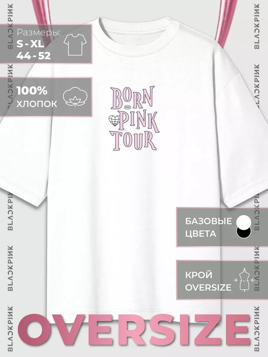Oversized T-shirt with BLACKPINK print 4XL