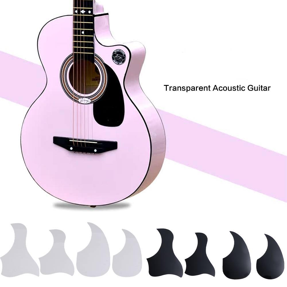 

Bird-shaped Transparent Acoustic Guitar Pickguard Guard Plate Parts Black-D 38 Inch