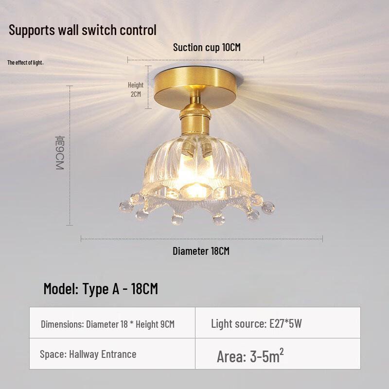 Modern Minimalist Flower Aisle Ceiling Lamp