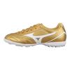 Mizuno Tacchetti in Pelle Sintetica AS Livello Base Top Basso Scarpe da Calcio per Bambini Oro Scarpe da Calcio per Bambini P1GE249406