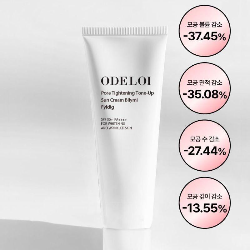 ODELOI Pore Tightening Tone-Up Sun Cream Bllymi Fyldig 50ml