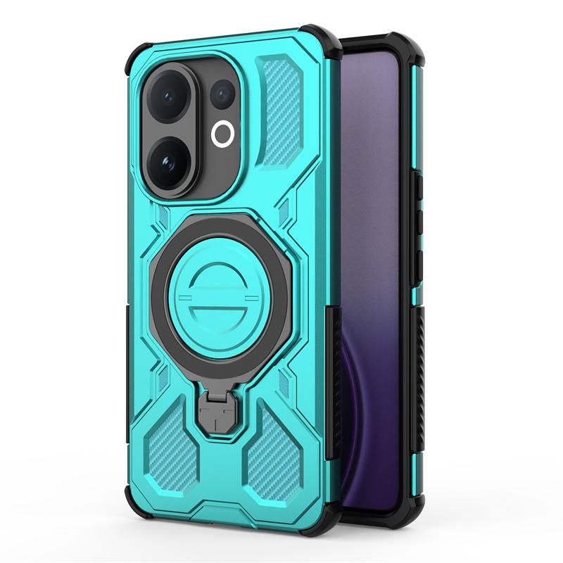 Magnetic Wireless Charge Cover For Vivo V60 5G Phone Holder Armor PC Back Case For Vivo V60 Cover For Vivo V60 Case 6.77 Inch