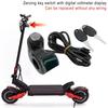 Trava de Guidão para Patinetes Elétricos com Display de Bateria Conveniente Conjunto de Trava de Interruptor de Guidão para Patinetes Elétricos Confiáveis