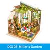 Robotime DIY Wooden Miniature Dollhouse 1:24 Handmade Doll House Model Building Kits Toys For Children Adult Drop Shipping
