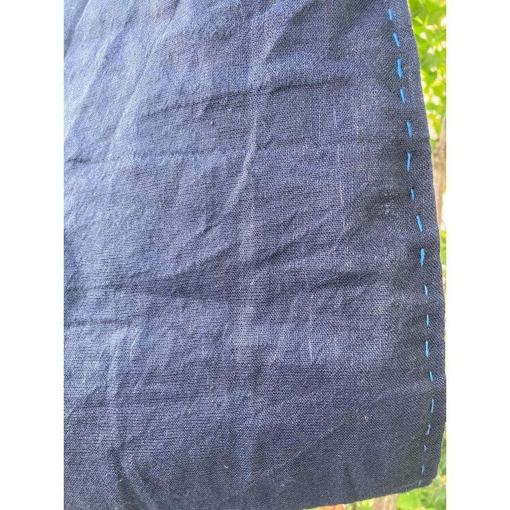 Used B80 Rags Snood Old Cloth Remake Indigo Dye Patchwork Sewing Sashiko