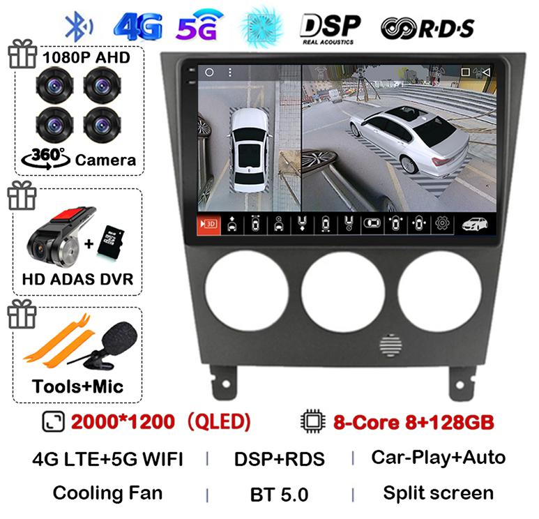 Android 14 Carplay Auto 4G Wifi For Subaru Impreza GD GG 2002 - 2007 Car Radio Multimedia Player GPS 360 Camera Stereo Head Unit