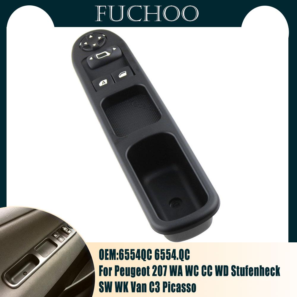 

Левый DIRVE автомобильные аксессуары, электрический главный переключатель стеклоподъемника 6554.QC для Peugeot 207 Citroen C3 Picasso