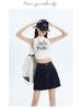 Denim A-Line Mini Skirt with Lining – Women's 2025 Summer Hip-Hugging, Anti-Exposure Design