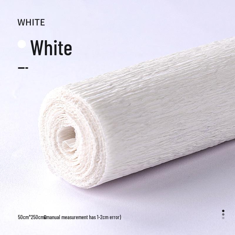 Farbiges Krepppapier für Kinder-Bastelarbeiten: Handgeriebenes, strukturiertes Papier für Kindergarten-Rosenbasteln und Blumen 50*250cm