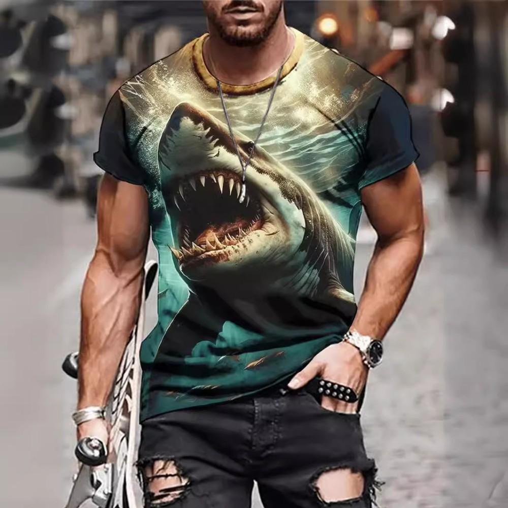 Trendy 3D Cat Print Polo Shirt, Stylish Streetwear For Men