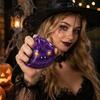 Stress Reduction Sensory Toy 1/6Pcs Halloween Dumpling Relief Toy, Devil Pumpkin Eyeball Skeleton Squeeze Shaped Anxiety Dough Bun Fidget with